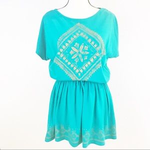 Chaps Comfy Patterned Dress